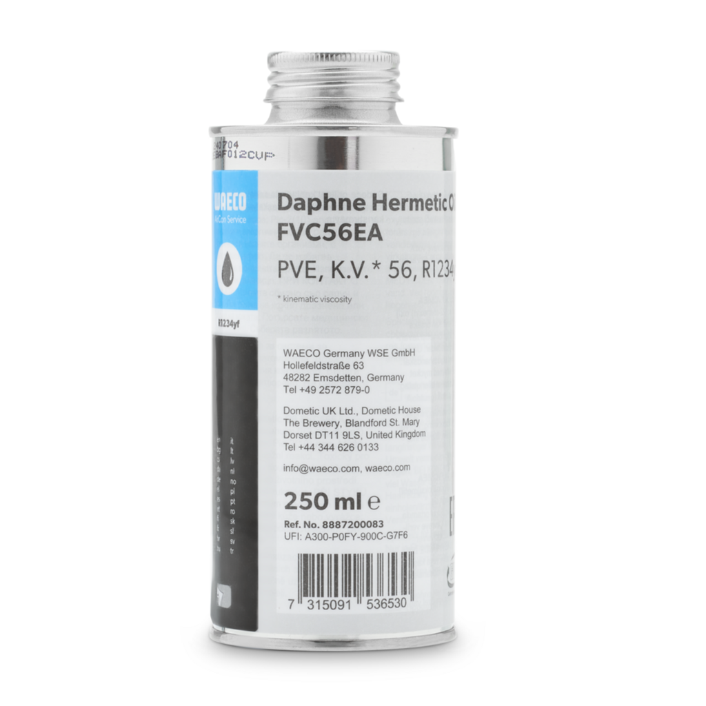 Kompresora eļļa Daphne Hermetic Oil FVC56EA, 250 ml (8887200083, WAECO)