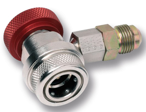 Quick service coupler HP for R134a, 3/8 in. SAE male (8885400025, WAECO)