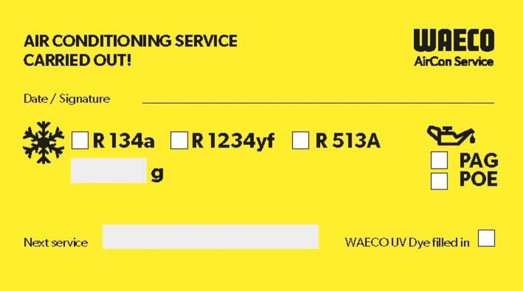 Service stickers, 5 pieces (8887300007, WAECO)