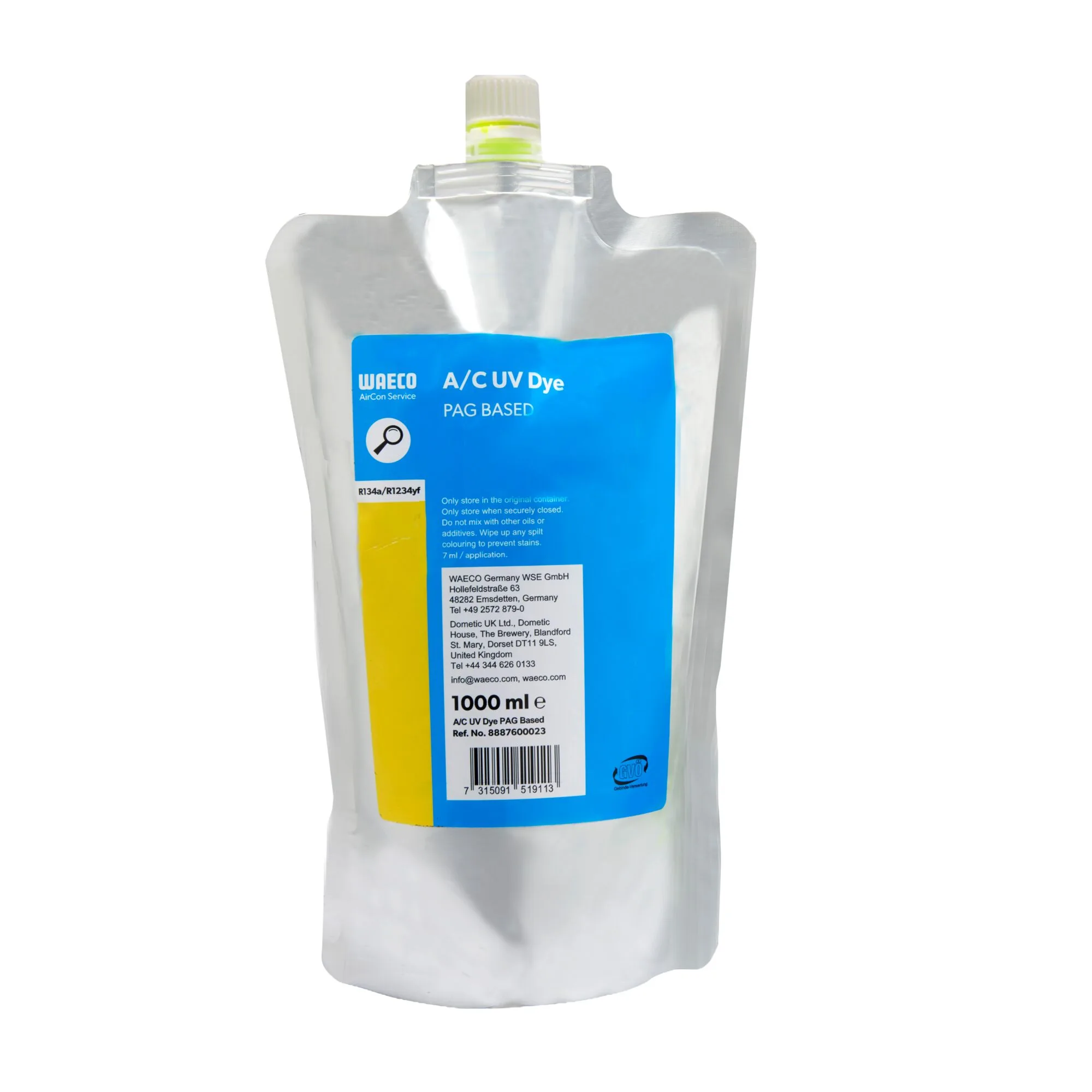 UV kontrastiniai dažai kondicionierių sistemoms, 1000 ml (8887600023, WAECO)