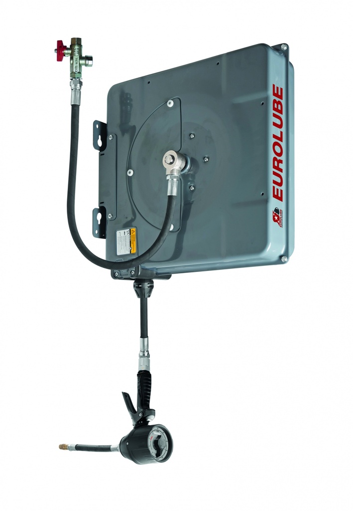 CC15 žarnos ritės rinkinys alyvai, 15 m × 1/2″ su mechaniniu skaitikliu (316-19, EUROLUBE)