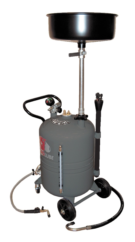 Waste oil collection unit with suction probe set, 70 L (318-64, EUROLUBE)