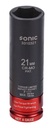 Impact socket 1/2 long thin wall 21mm (3310321, SONIC)