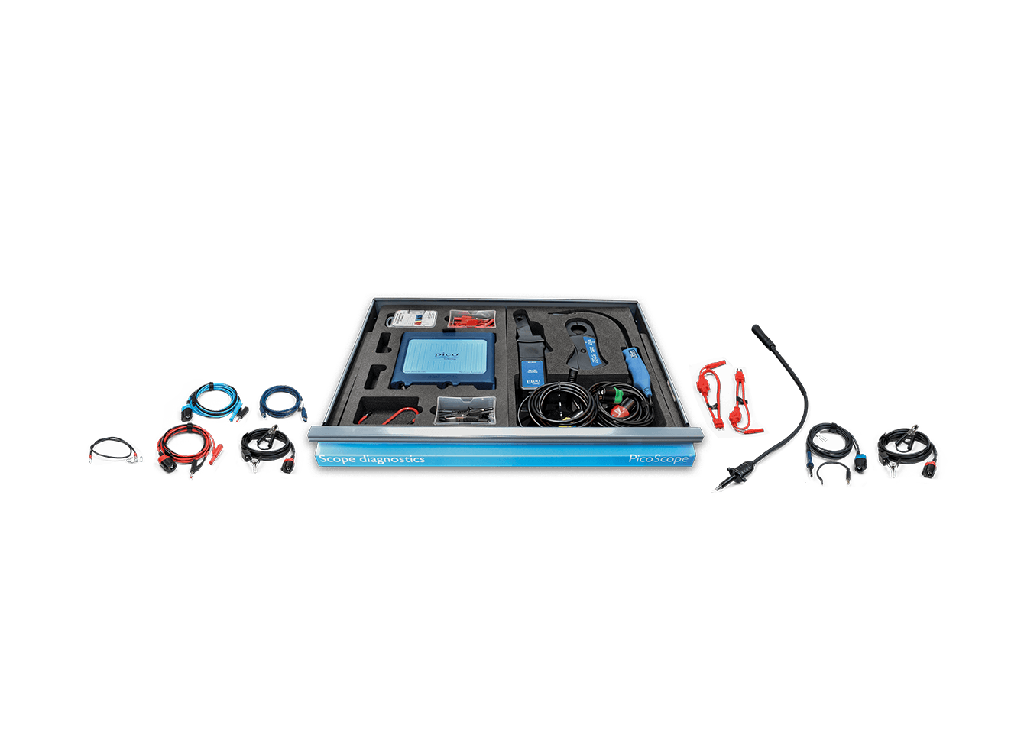 Automobiļu standarta PicoScope 4225A 2 kanālu diagnostikas osciloskopa komplekts (koferis) (PQ225, PICO)
