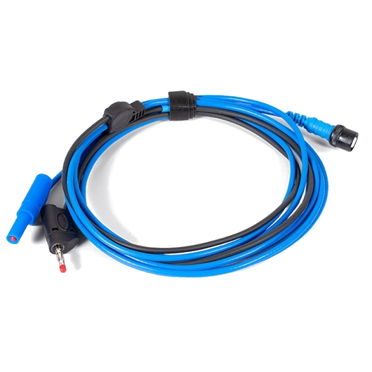 Premium test lead 3 m: BNC to 4 mm, blue, permanent ground (TA125, PICO)