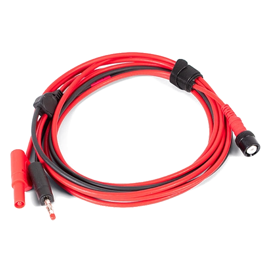 Mērvads BNC – 4 mm, 3 m, sarkans, pastāvīgs zemējums (TA126, PICO)