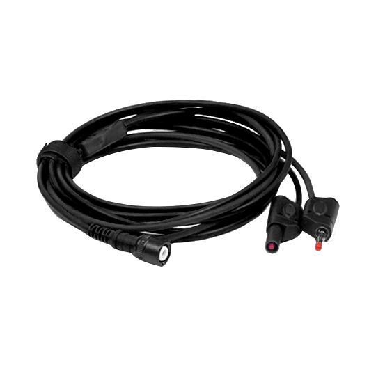 Premium test lead 3 m: BNC to 4 mm, black, permanent ground (TA472, PICO)