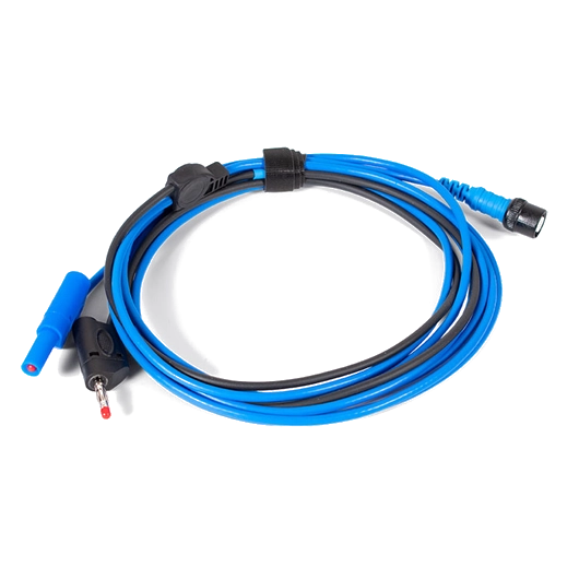 Premium test lead BNC to 4 mm, 5 m, blue, permanent ground (TA199, PICO)