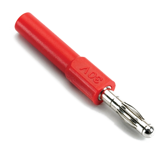 4 mm shrouded to unshrouded adapter, red (TA017, PICO)