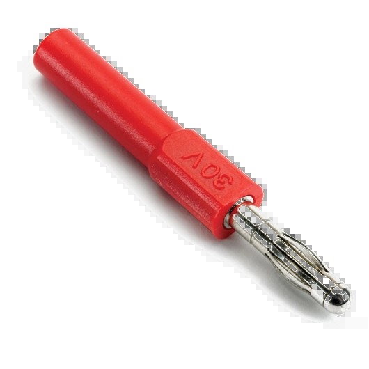Adapteris 4 mm izoliuotas–neizoliuotas, raudonas (TA017, PICO)
