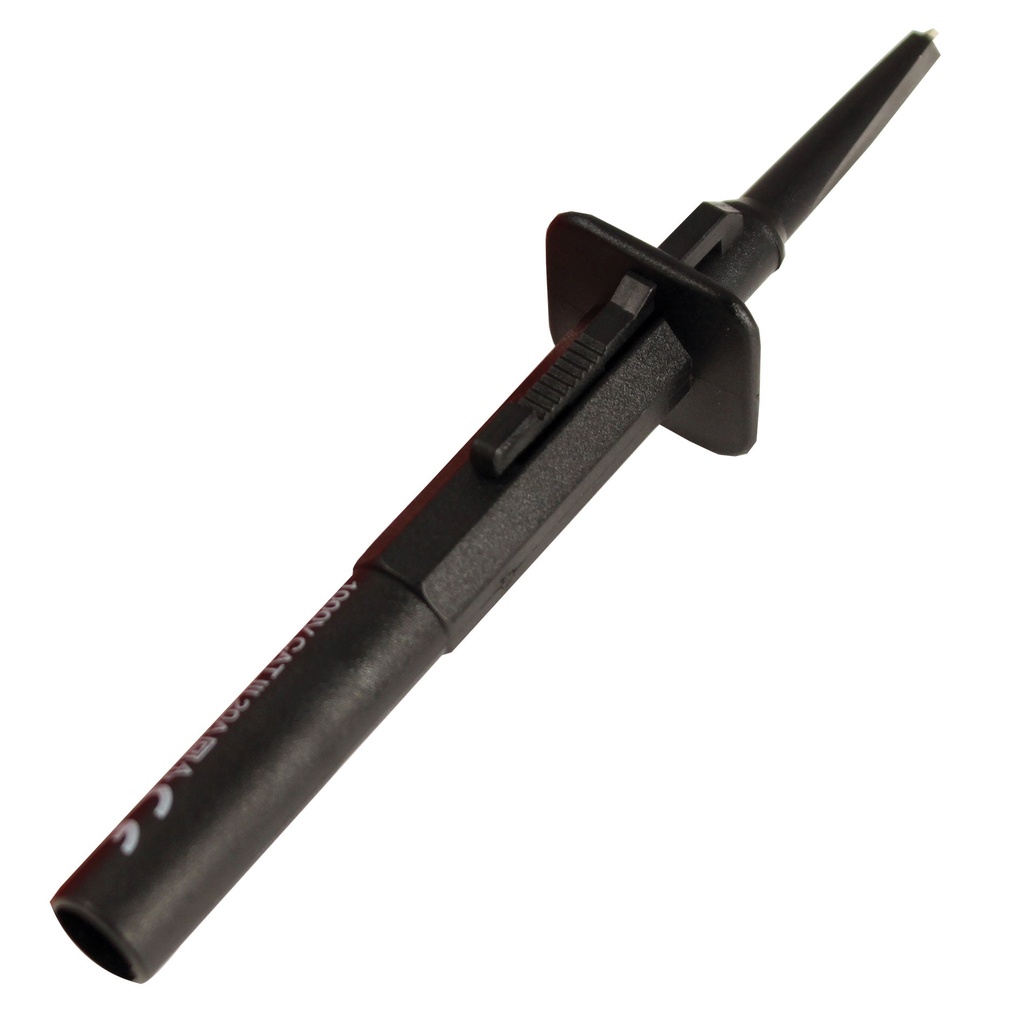 Shrouded 4mm to sprung Kablys (black) (TA089, PICO)