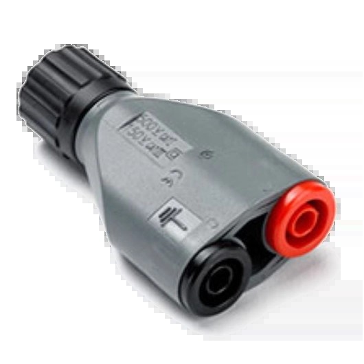 Adapter: BNC plug to 2 x 4 mm banana sockets, shrouded (MI078, PICO)