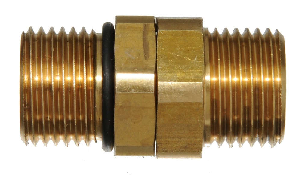 Sukamoji jungtis chemikalams G1/2 col. (išorinis) – G1/2 col. (išorinis), žalvaris (3368519, EUROLUBE)