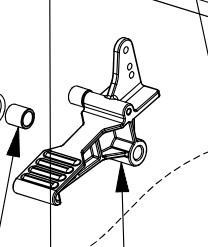 Pedalas ratų montavimo staklėms T5345, John Bean (EAA0356G92A)