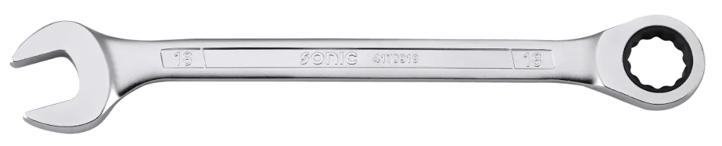 Ultra-thin ratcheting ring wrench, 12-point, 10 mm (4170910, SONIC)
