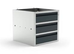 Three-drawer unit (chest of drawers) for workbench, MONO, FILCAR (ELA-3C)