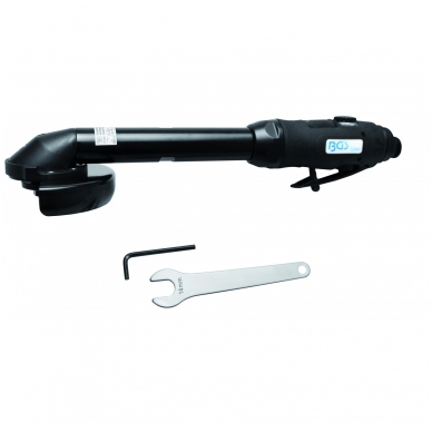 Pneumatic (air) angle grinder, long, flat head Ø100 mm (3268, BGS)