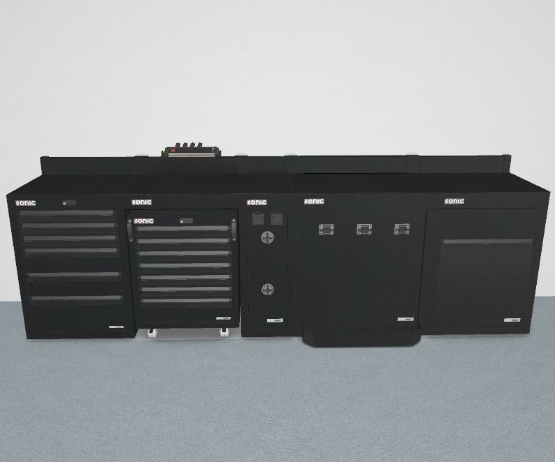 MSS+ workshop workbench system, 3410 mm (Unit A 92., SONIC)