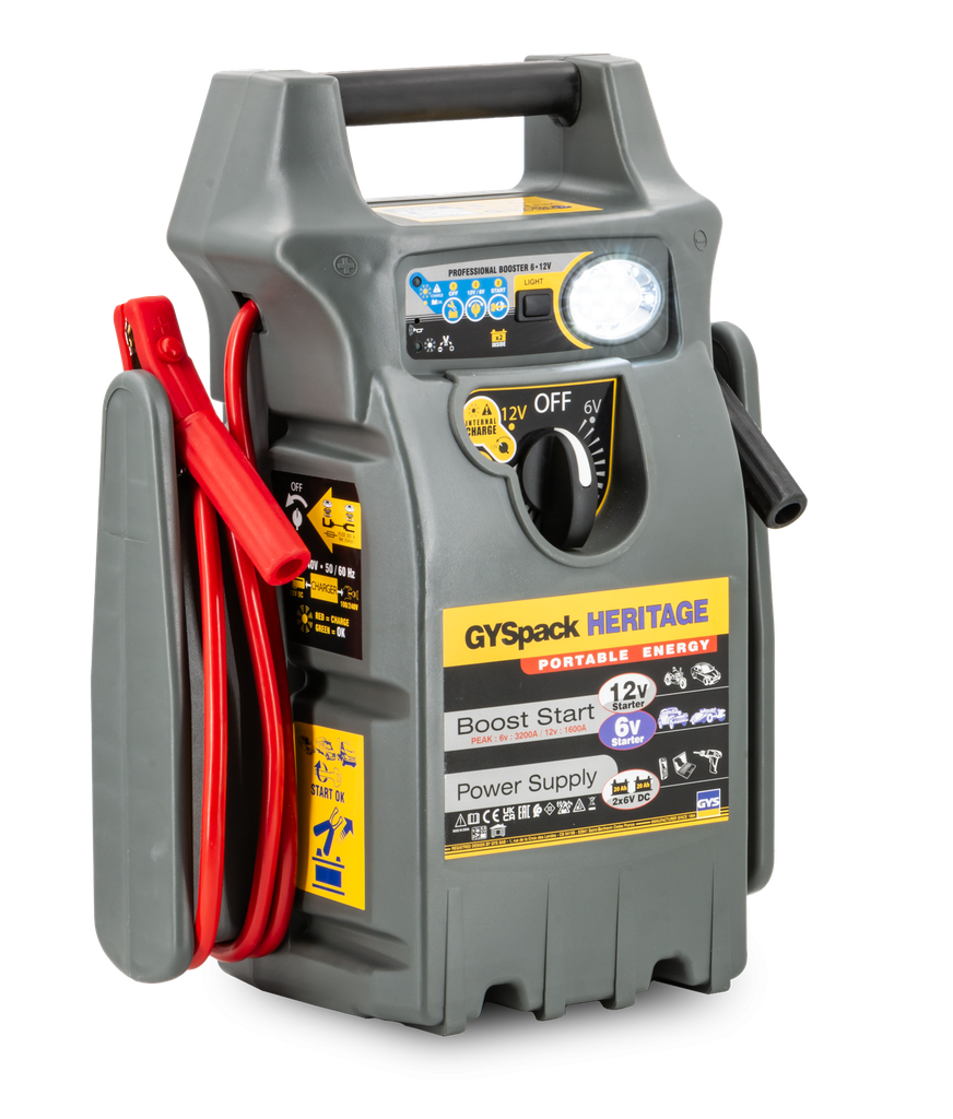 Palaišanas ierīce (booster) GYSPACK HERITAGE - 6/12V (025844, GYS)