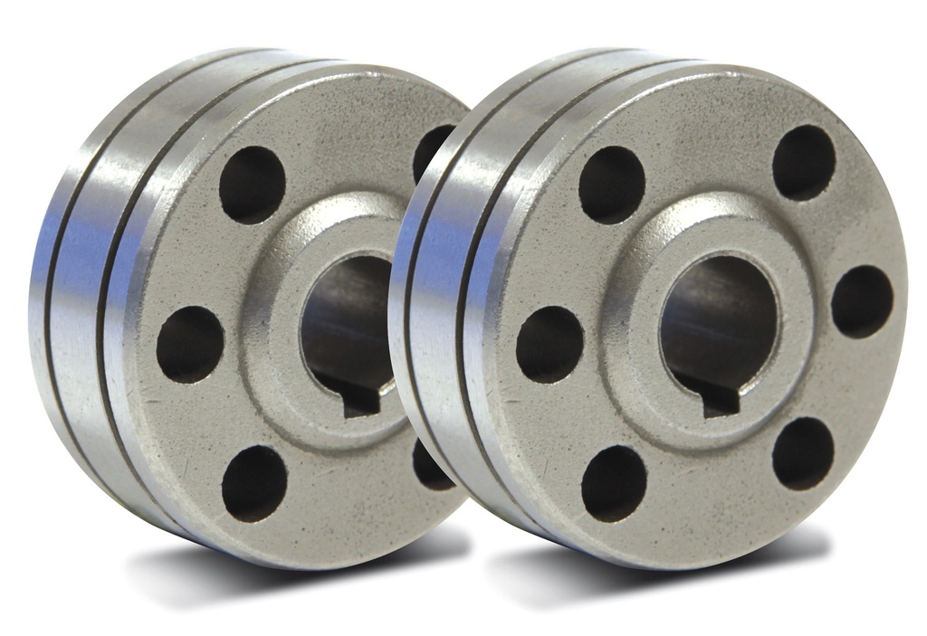 Set of 2 drive rolls, type B – Ø1.2/1.6 – aluminium (042391, GYS)