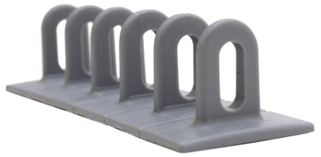 3 pelēku plakanu plastmasas uzliku komplekts (6x50x156 mm) (048096, GYS)