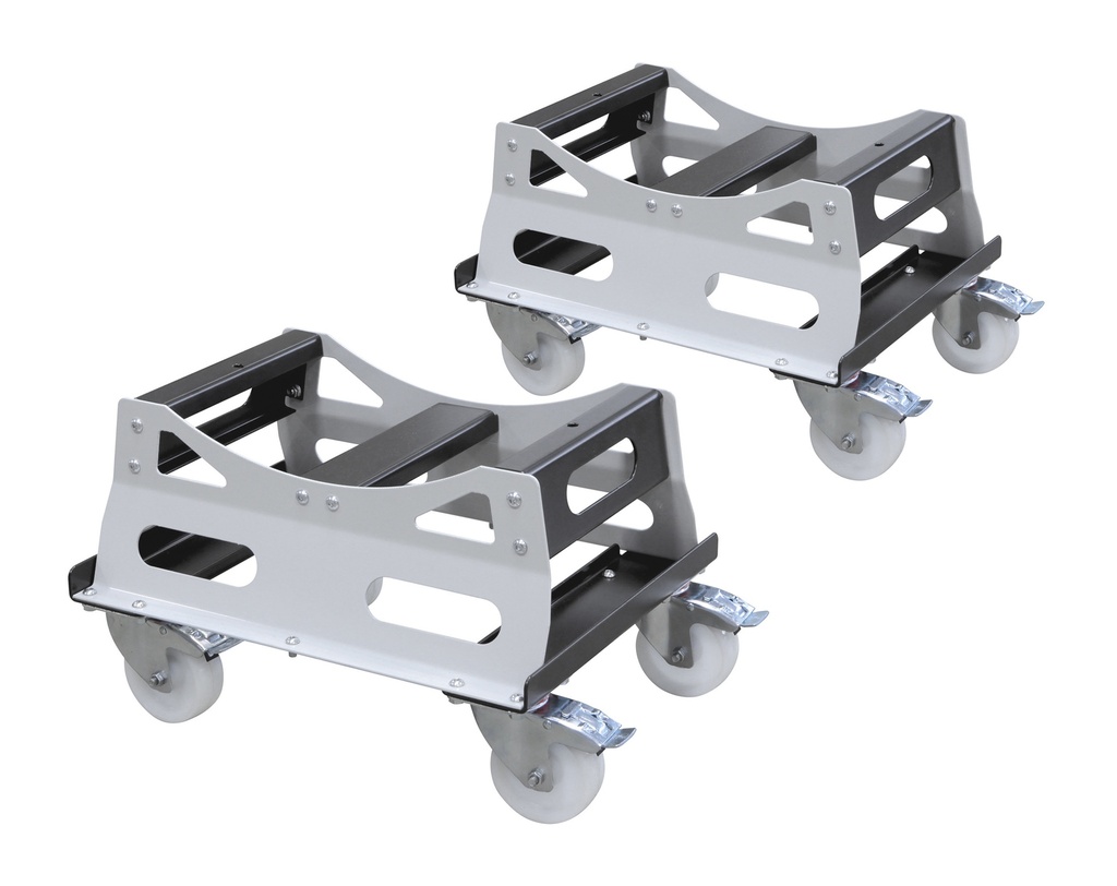 UNDER-WHEEL MOVING AND HANDLING STOOLS (x2) (048768, GYS)