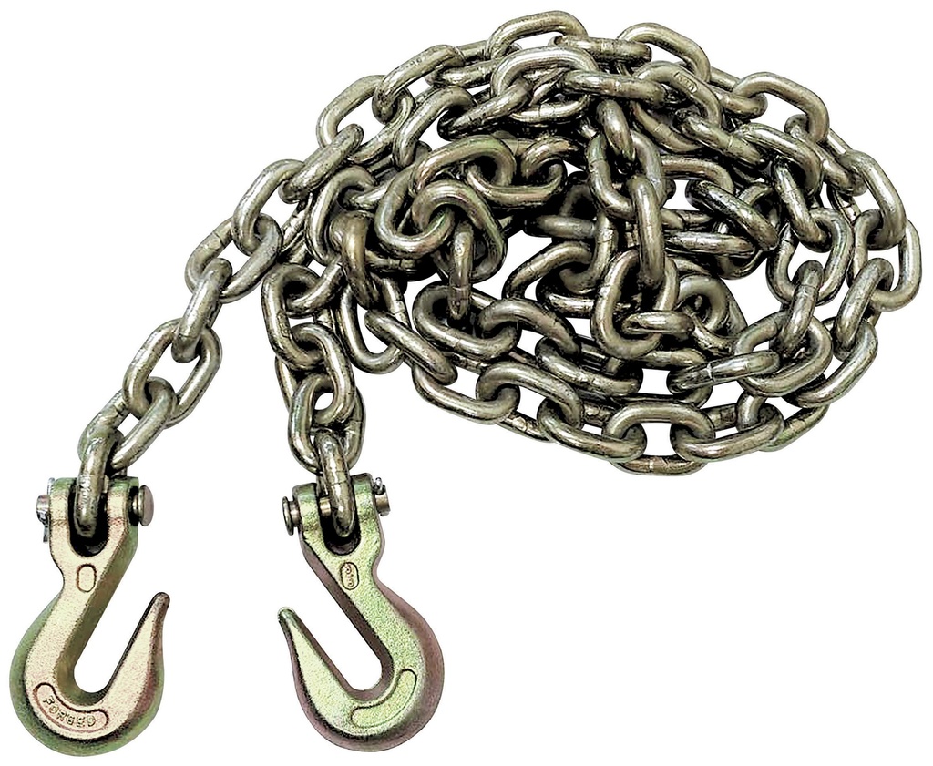 Pulling chain (2.5 m/10 mm) & hooks (x2) (061255, GYS)