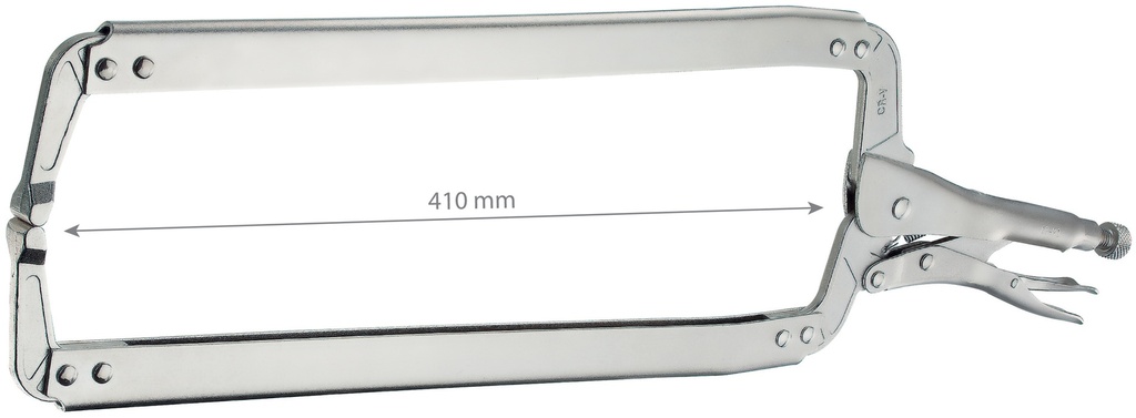 Spaustuvo gnybtai siaurais galais 610 mm, atvėrimas 410 mm (061354, GYS)