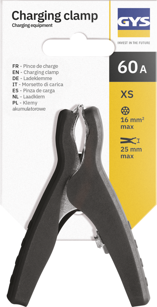 Charging clamp 60 A-XS, black (071889, GYS)