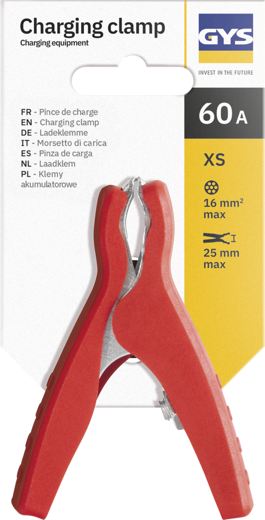 Krovimo gnybtas 60 A-XS, raudonas (071896, GYS)