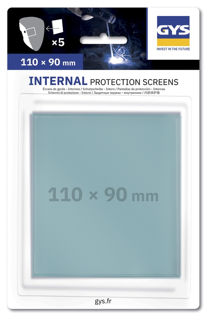 Inner protective lenses 110 × 90 mm (FLIP FLAP) (076815, GYS)