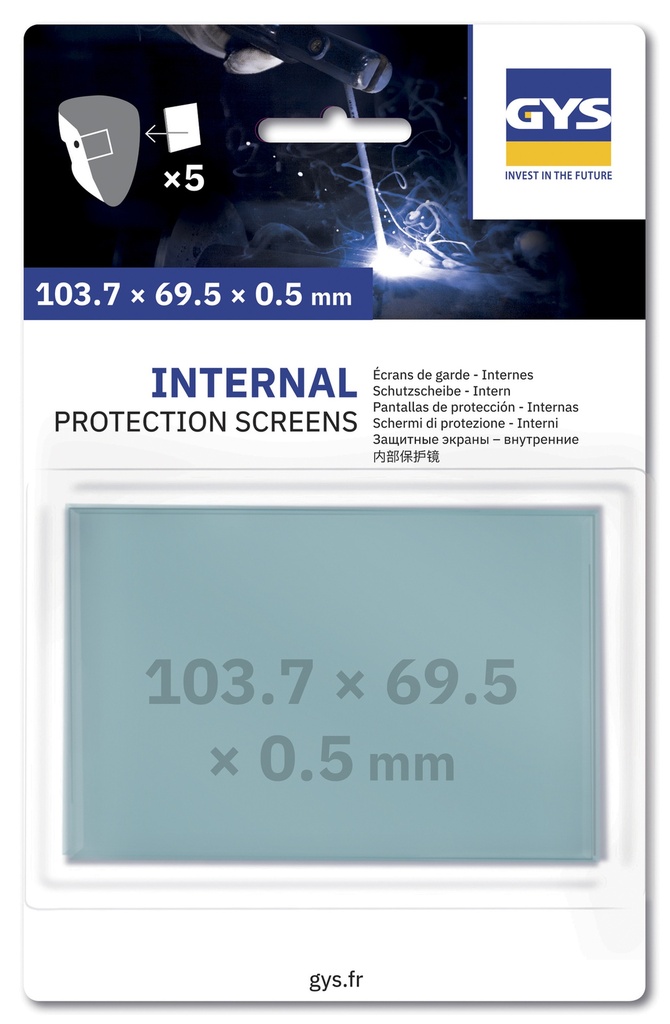 Inner protective lenses 103.7 × 69.5 mm (ERGOTECH+/APOLLO) (077102, GYS)