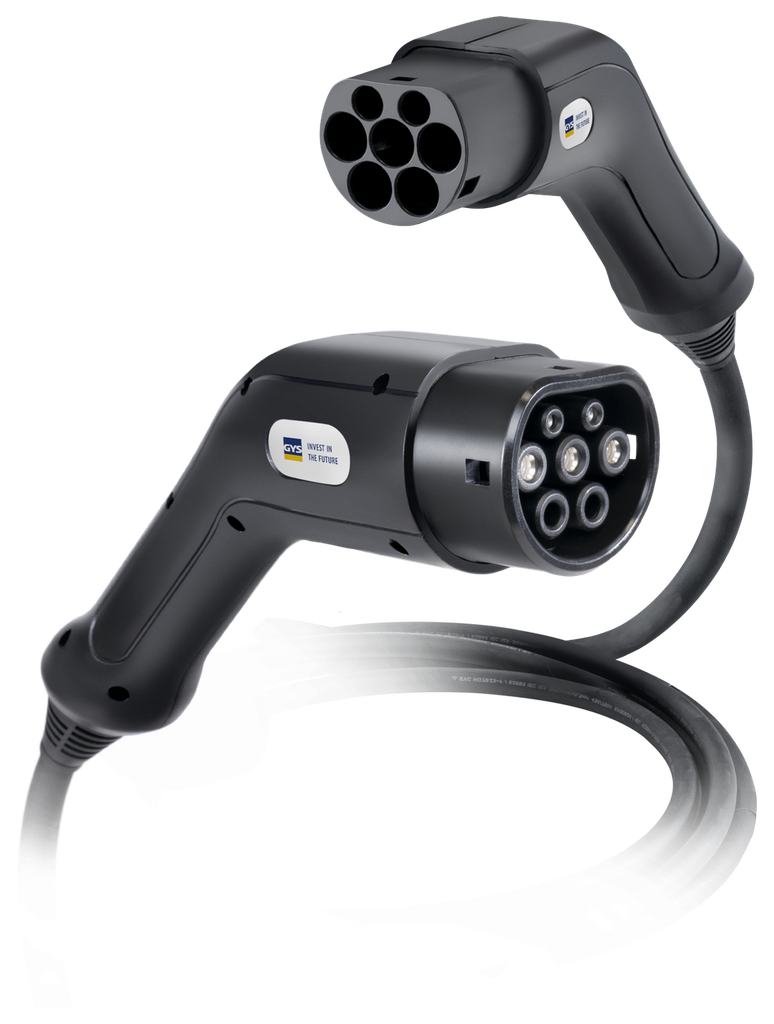 EV charging cable T2/T2, 5 m, 32 A, 1 phase, 7,4 kW (079687, GYS)