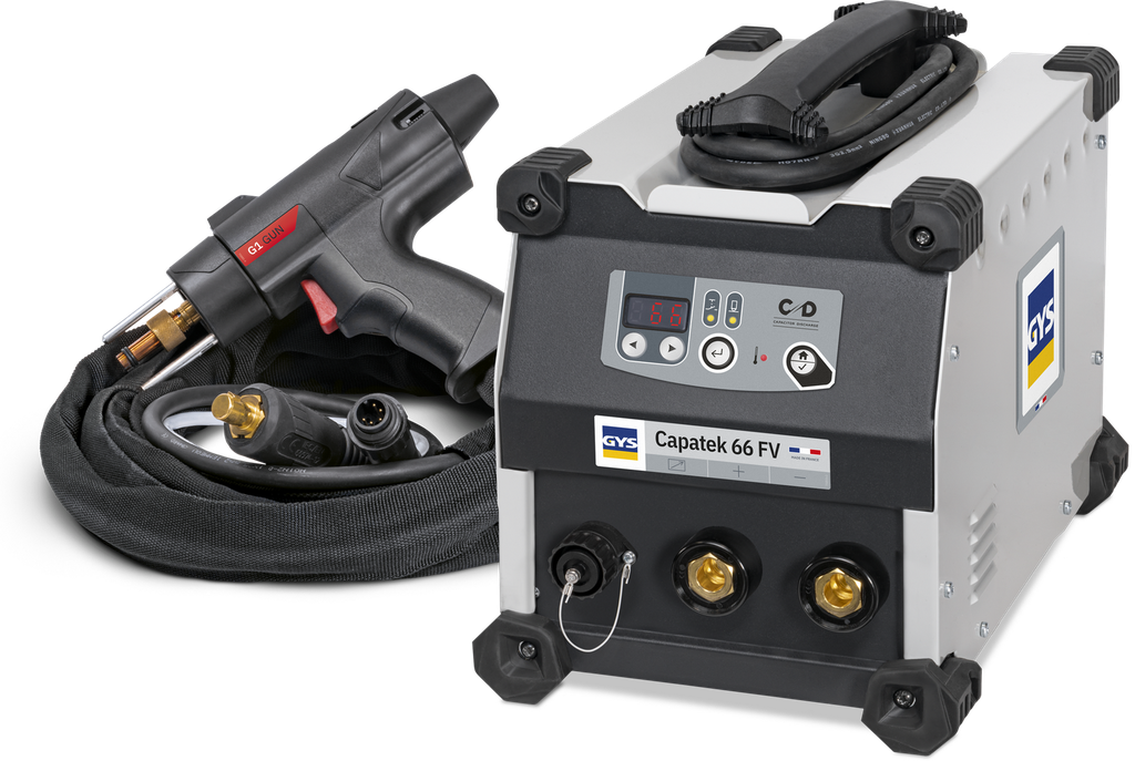 Stud welding machine GYSTUD CAPATEK 66 FV - retracting gun (081000, GYS)