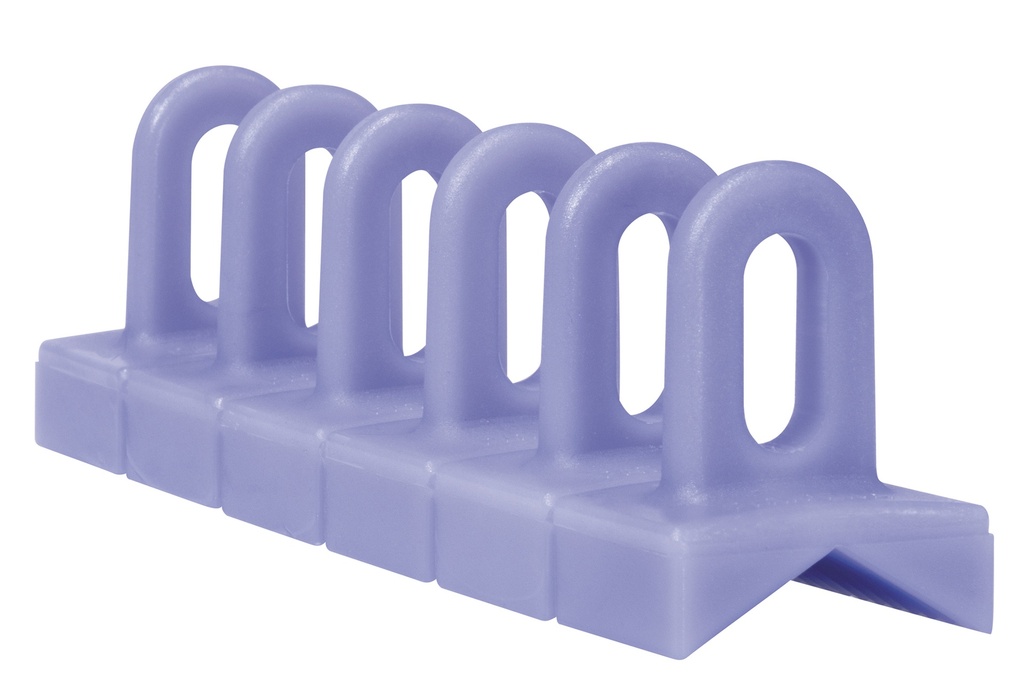 Violetie stūra plastmasas gredzenu stieņi 6×35×156 mm, 3 gab. (082892, GYS)