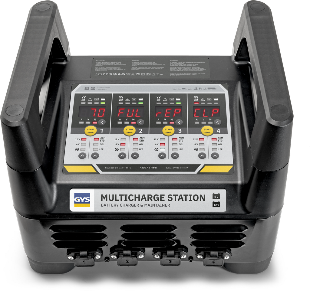 MULTICHARGE STATION 4x10A / Pb-Li (083578, GYS)