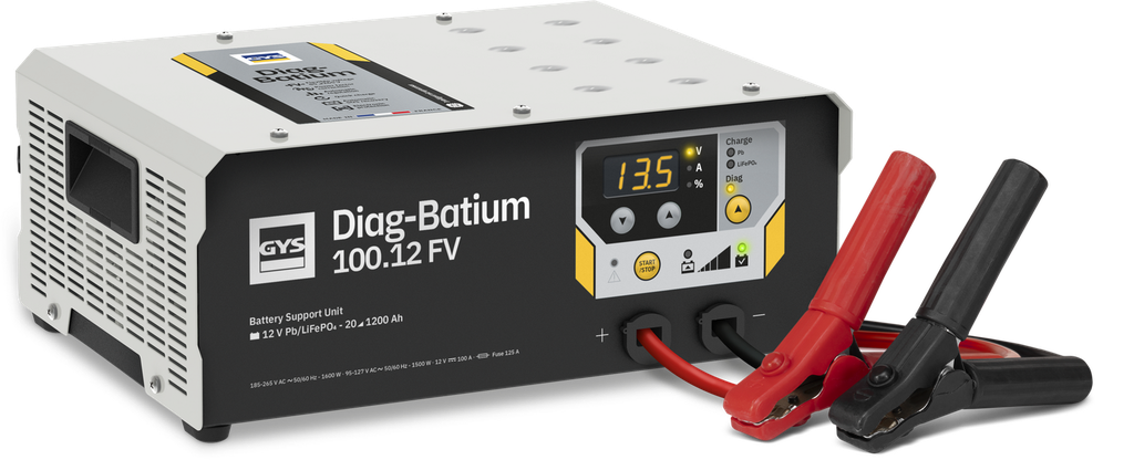 Power supply unit (BSU) DIAG-BATIUM 100.12 FV, 2.5 m cables (087552, GYS)