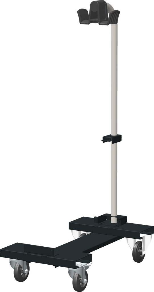 UNIVERSAL SKATE TROLLEY WITH SUPPORT ARM (087958, GYS)