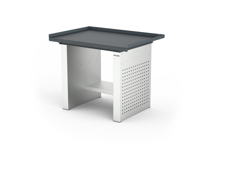 MONO workbench, fixed height, closed sides, anti-fall top, shelf 300 mm, 1000 mm, Filcar (ELFC-100-A1M, FILCAR)