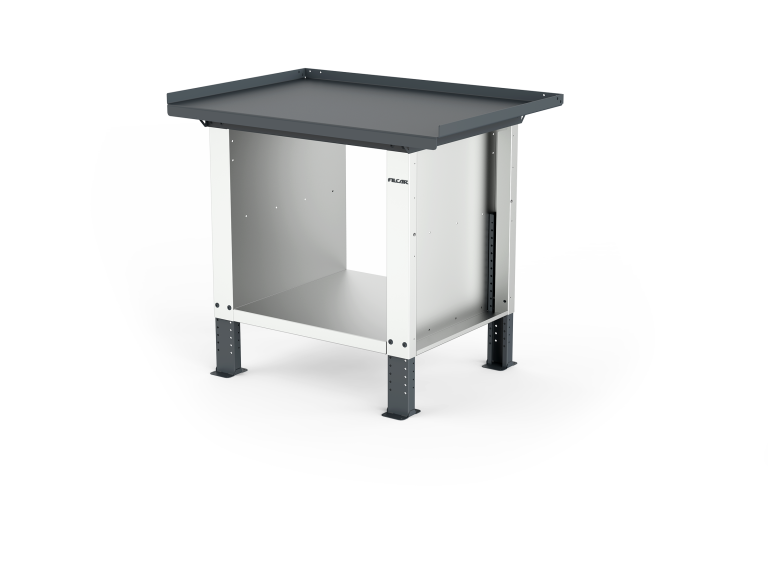 MONO workbench, adjustable height, standard sides, anti-fall top, shelf 600 mm, 1000 mm, Filcar (ELRA-100-A1G, FILCAR)