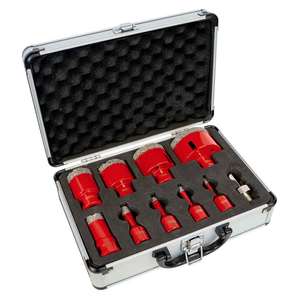 VACUUM BRAZED DIAMOND DRILL SET (DTBKS6-68, HOLZMANN)