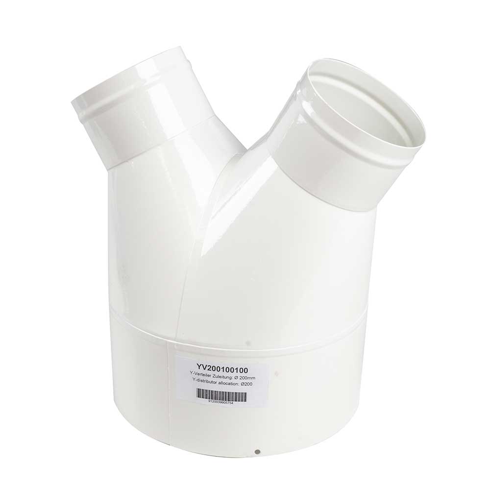 Y-distributor Ø200/100/100 mm (YV200100100, HOLZMANN)