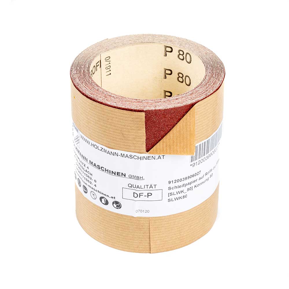 Sanding roll 5m graining: 80 (SLWK80, HOLZMANN)