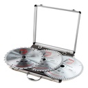 TCT saw blade set in aluminium case Ø300 mm, 3 pcs (KSB300SET, HOLZMANN)