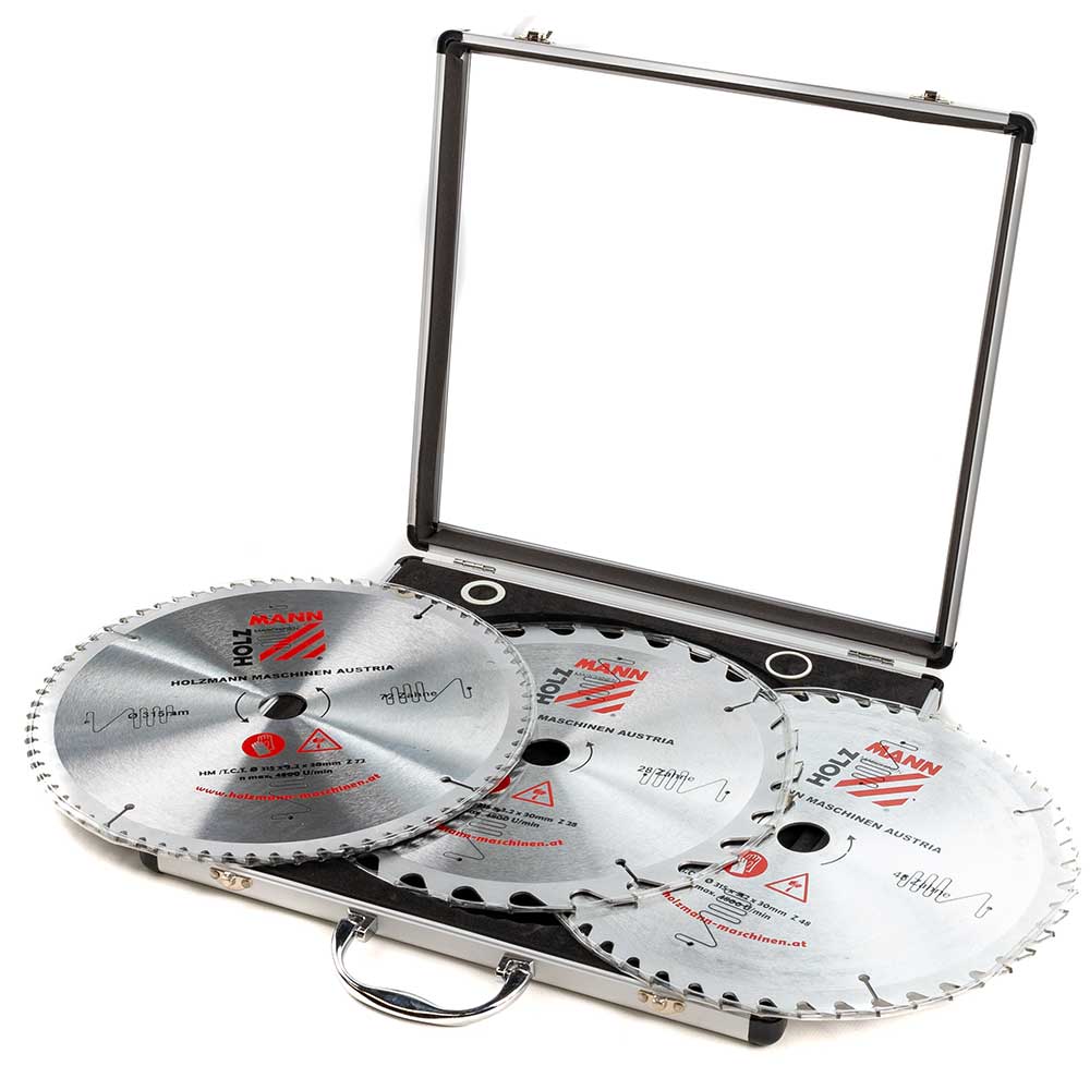 TCT saw blade set in alu case Ø 315mm (KSB315SET, HOLZMANN)