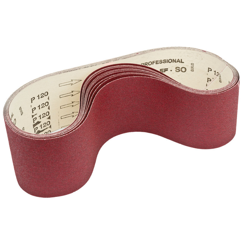 Sanding belt set 1xK60 3xK80 3xK100 3xK120 (SBM75SET, HOLZMANN)