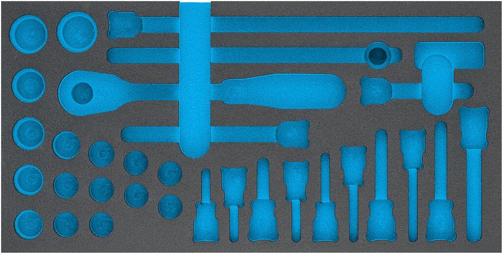 Two-component foam tool insert 343×175×35 mm (163-352L, HAZET)