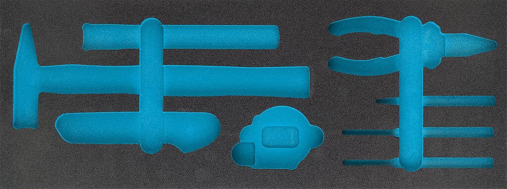 Two-component foam tool insert 524×197×38 mm (163-456L, HAZET)