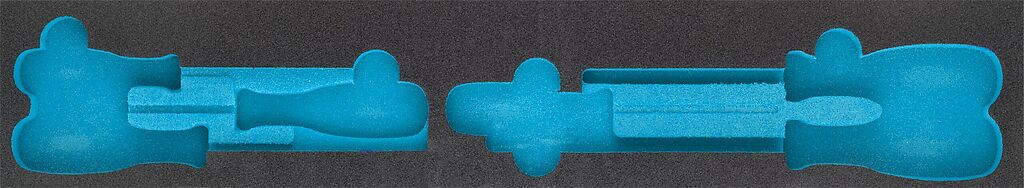 Two-component foam tool insert 523×101×40 mm (163-457L, HAZET)
