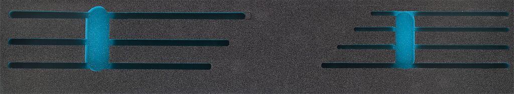Two-component foam tool insert 523×101×43 mm (163-458L, HAZET)